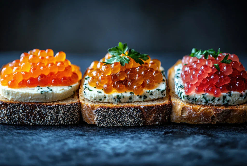 Types d'œufs de saumon